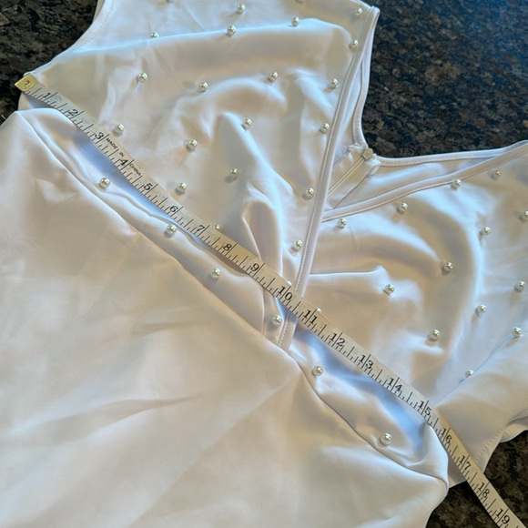 Pearl and white midi dress nwot - Picture 6 of 9